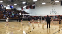 Knob Noster volleyball highlights Hallsville High School