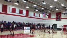 Lander Valley volleyball highlights Burns High School