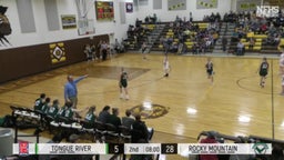 Tongue River girls basketball highlights Rocky Mountain High School