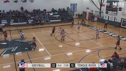 Tongue River girls basketball highlights Greybull High School