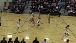 Forest City girls basketball highlights Bishop Garrigan High School