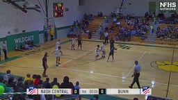 Bunn basketball highlights Nash Central High School