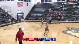 Goshen basketball highlights St. Xavier High School