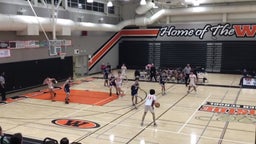 Leland basketball highlights Woodside High School