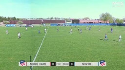 Davenport North girls soccer highlights Notre Dame High School