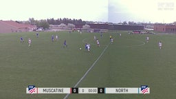 Davenport North girls soccer highlights Muscatine High School