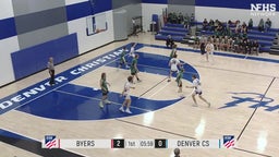 Denver Christian basketball highlights Byers High School