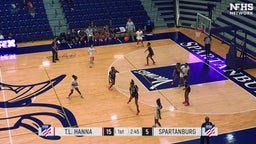 T.L. Hanna girls basketball highlights Spartanburg High School