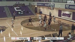 Highland basketball highlights Mascoutah High School