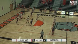 Highland basketball highlights Waterloo High School