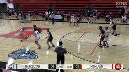 Highland basketball highlights Mascoutah High School