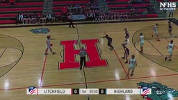 Highland basketball highlights Litchfield High School