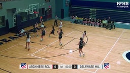 Archmere Academy girls basketball highlights Delaware Military Academy High School