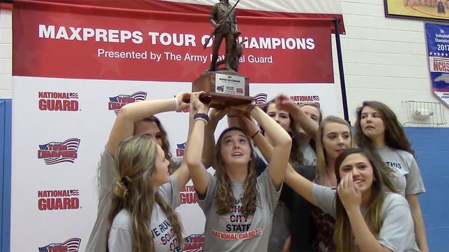 The MaxPreps Tour of Champions presented by the Army National Guard, stopped at North Iredell (NC) to present the girls volleyball team with the prestigious Army National Guard National Rankings Trophy. Video by: David Dilda