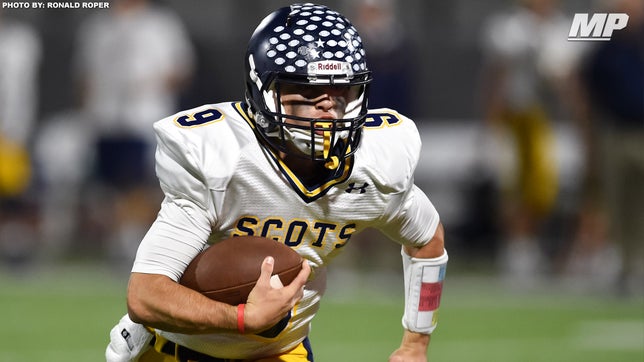 Highland Park's (TX) John Stephen Jones threw for 466 yards and six touchdowns and also added a rushing score in a 56-49 win over Texas high school in the 5A-D1 playoff opener.