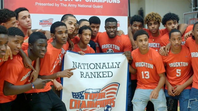 The MaxPreps Tour of Champions presented by the Army National Guard, stopped at Brockton (MA) high school to present the boys soccer team with the prestigious Army National Guard National Rankings Trophy. Video by: James Woodbury