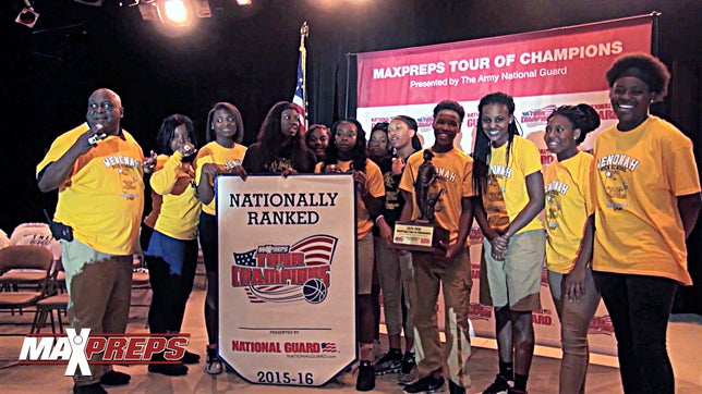 The MaxPreps Tour of Champions presented by the Army National Guard, stopped at Wenonah (AL) to present the girls basketball team with the prestigious Army National Guard National Rankings Trophy. Video by: Trey Miller