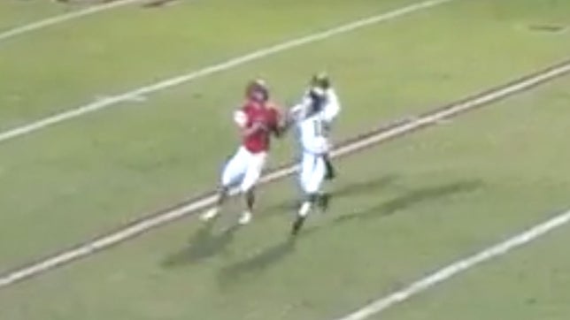 Ardmore's (OK) Jeremiah Johnson picks off the pass and takes it back to the house for the game-winning pick six.
