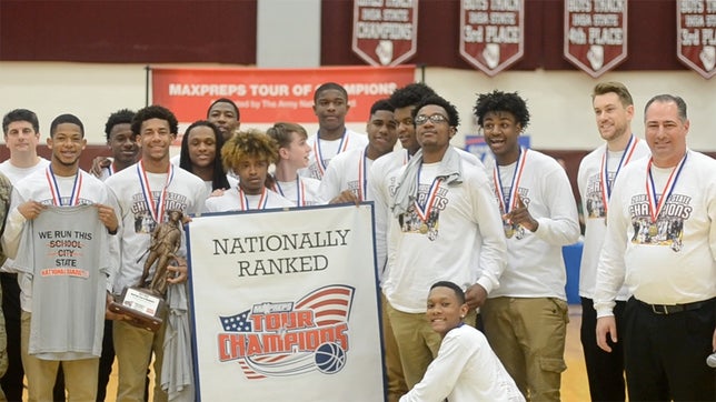 The MaxPreps Tour of Champions presented by the Army National Guard, stopped at Belleville West (IL) high school to present the boys basketball team with the prestigious Army National Guard National Rankings Trophy.