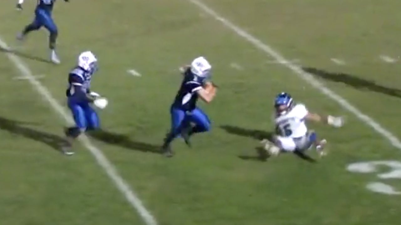 Nice INT, huge block, great move, TD - #MPTopPlay