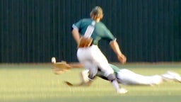 Outfielder lays out at the last second...