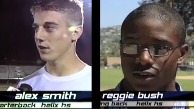 Reggie Bush and Alex Smith were high school teammates at Helix (CA) before they were playing on Sundays in the NFL.