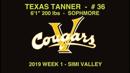 Texas Tanner Highlights - 2019 Week 1