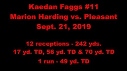 Kaedan Faggs #11 Marion Harding (Ohio) Sept.21,2019