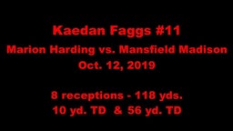 Kaedan Faggs #11 Marion Harding (OH) Oct. 12, 2019