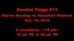 Kaedan Faggs #11 Marion Harding (OH) Oct. 12, 2019