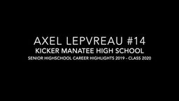 AXEL LEPVREAU 2020 CAREER : SENIOR SEASON HIGHLIGHTS 2019