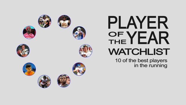 The top 10 candidates for the MaxPreps National Football Player of the Year Award.