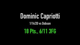 Dominic Capriotti Pours in 18 Points vs Dobson