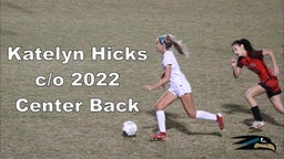 Katelyn Hicks (c/o 2022) - Center Back - Sophomore/Sunlake High School - 9 Feb 20