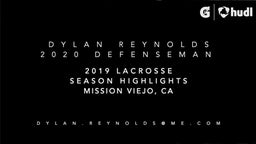 Dylan Reynolds 2018-2019 Lacrosse Highlights