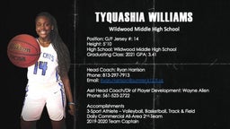 Tyquashia Williams | Class of 2021 | 2019-20 Highlights