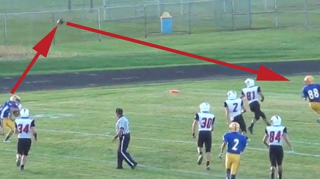 Eric Norton hauls in one of the most random TDs you will see.