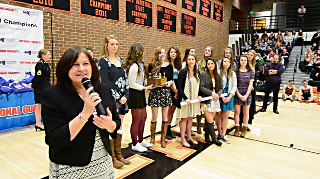 TOC 2014-15 The MaxPreps Tour of Champions presented by the Army National Guard, stopped at Lewis-Palmer (Monument, CO) to present the girls volleyball team with the prestigious Army National Guard National Rankings Trophy. Video by: Chance Buell
