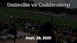 Dadeville HS vs Childersburg HS 2020 - first half