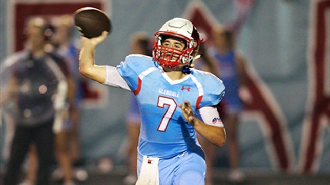 It's impressive to break one national passing record. Breaking three national passing records in a single contest, now that's just incredible. Alex Huston of Glendale (Springfield, MO) broke national high school records in passing yards (824), completions (70) and attempts (88).