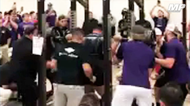 Holy Crosses (TX) Joseph Pena squats 1,025 pounds at the Texas state finals.

Video courtesy: Coach Kuhn (@PisdWildcats)