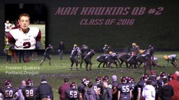 Max Hawkins QB #2 Varsity Highlights 2014-Junior