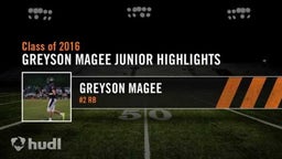 Greyson Magee Junior Year Highlights