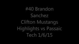 Brandon Sanchez Highlights vs Passaic Tech