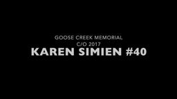 Karen Simien Goose Creek Memorial Girls Basketball 2017, Sophmore