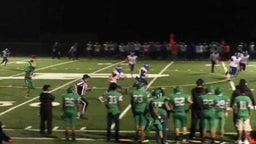 Brendan Ramsey on one of his three touchdown against Pojoaque