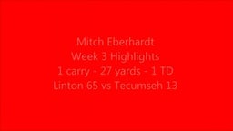 Mitch Eberhardt Week 3 2015 Linton vs Tecumseh