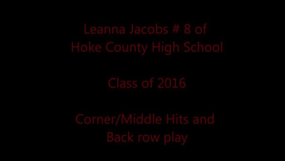 Leanna Jacobs #8 hitting