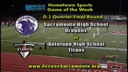 Antelope Tops Sacramento in CIF D-2 football quartrerfinals