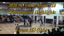 Evans 2016 SG Chris Stone 69 Pts, Eighteen 3's in 4 Games!